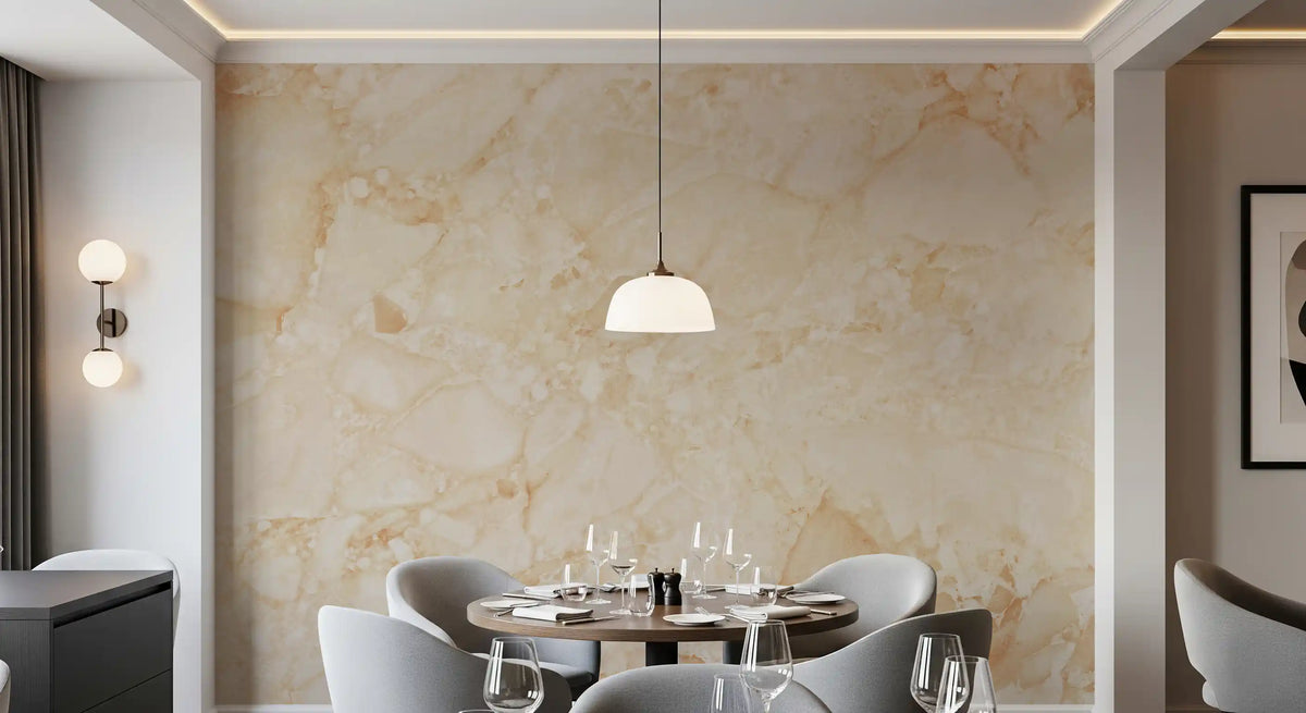 Cream Breccia Marble Texture Wall Mural