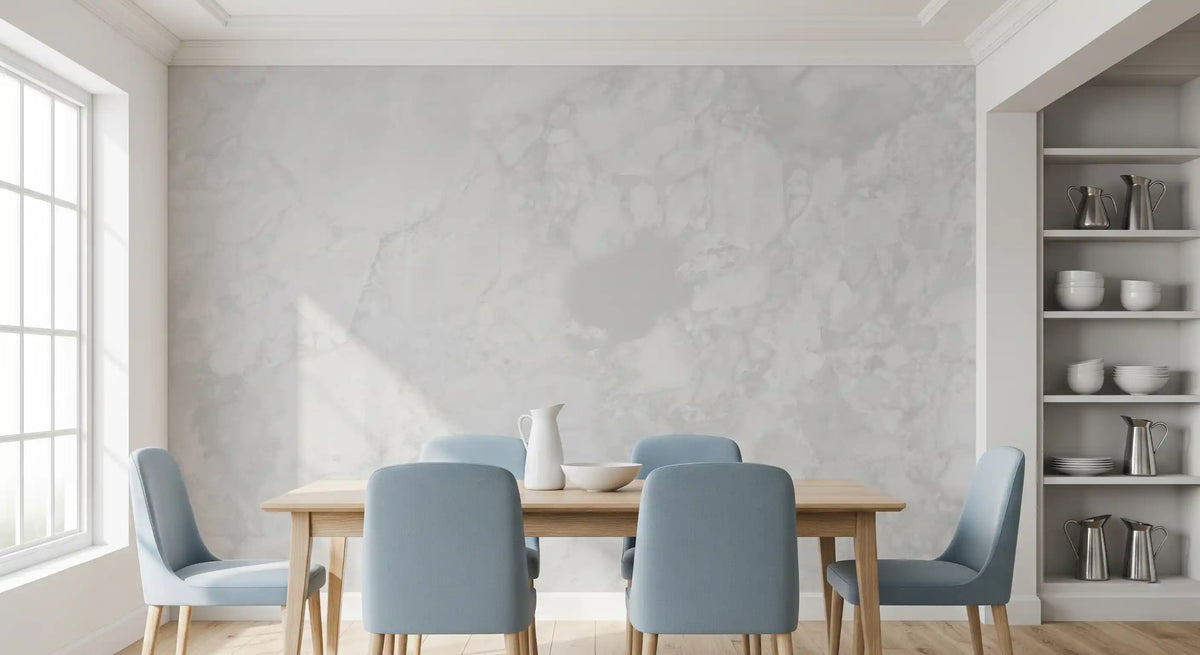 Minimalist White Marble Texture Wall Mural
