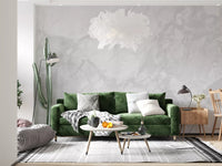 Minimalist Pale Marble Stone Wall Mural