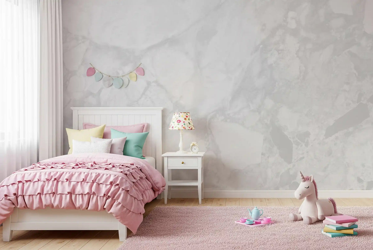 Minimalist Pale Marble Stone Wall Mural