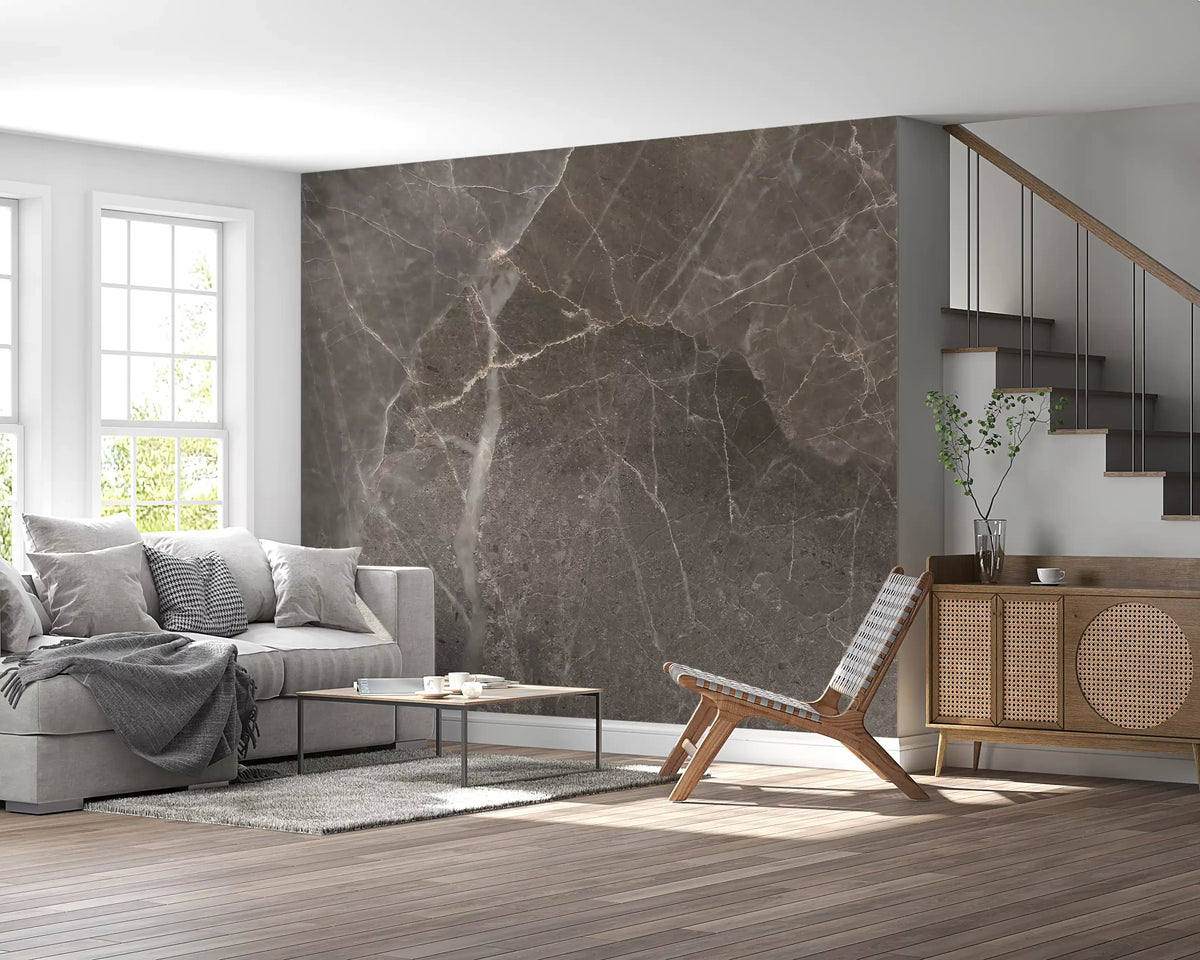 Smoky Quartz Marble Stone Texture Wall Mural