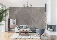 Smoky Quartz Veined Stone Wall Mural
