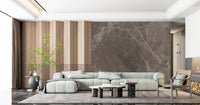 Smoky Quartz Veined Stone Wall Mural