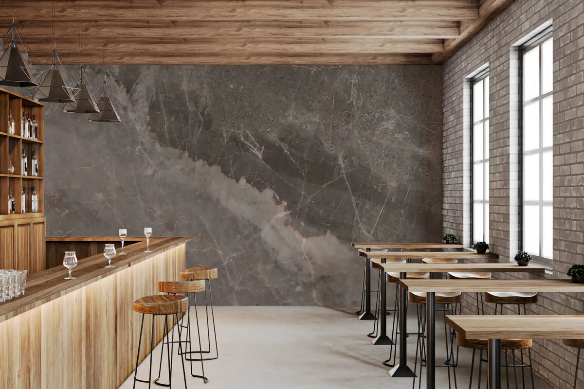 Stormy Slate Marble Texture Wall Mural