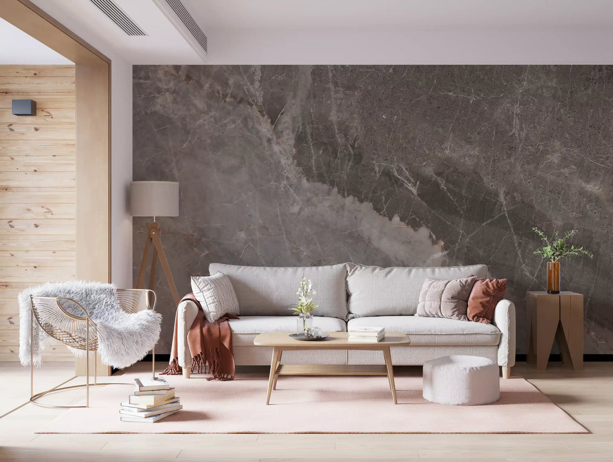 Stormy Slate Marble Texture Wall Mural