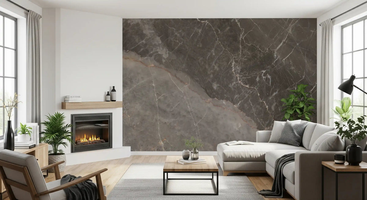 Stormy Earth Marble Slab Wall Mural