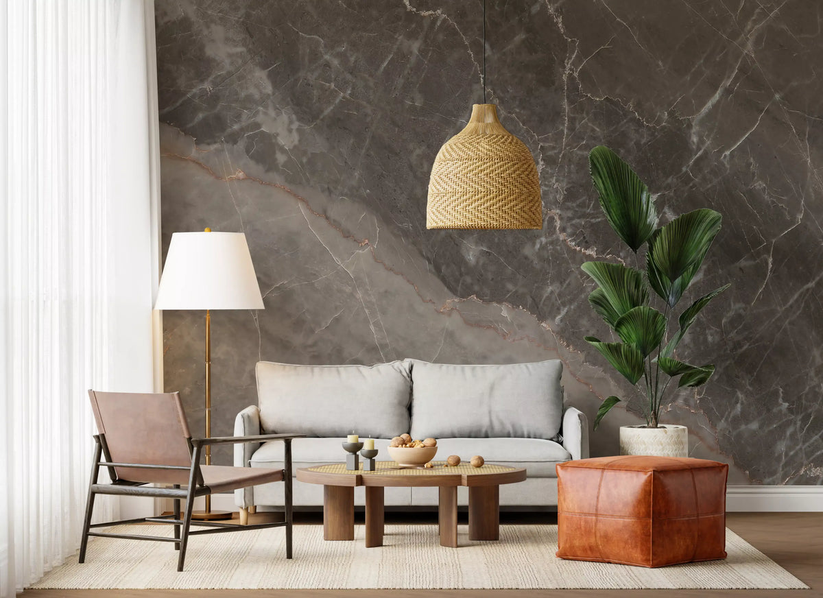 Stormy Earth Marble Slab Wall Mural
