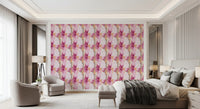 Contemporary Blush and Rose Paint Layers Wallpaper⁠