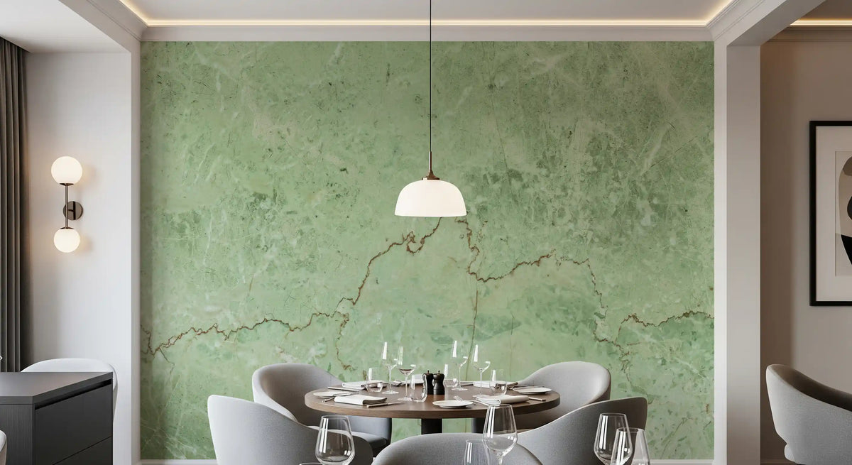Sage Marble Vein Texture Wall Mural