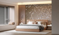 Minimalist Floating Petals Wall Mural