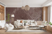 Rustic Earth Tones Marble Wall Mural