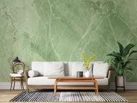 Emerald Stone Vein Texture Wall Mural