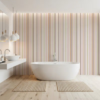 Modern Linear Rhythm in Neutral Tones Wallpaper⁠