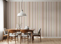 Modern Linear Rhythm in Neutral Tones Wallpaper⁠