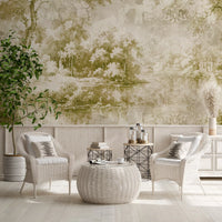 Rustic Sage Pastoral Garden Mural Wall Mural