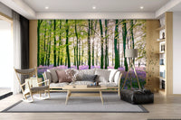 Spring Floral Forest Meadow Wall Mural