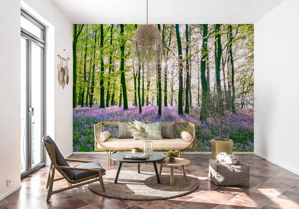 Spring Floral Forest Meadow Wall Mural