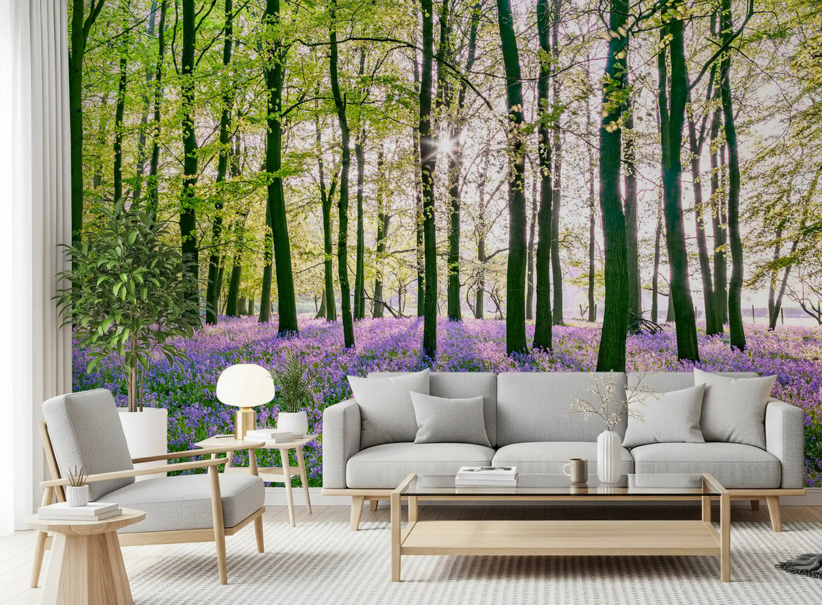Spring Floral Forest Meadow Wall Mural