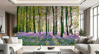Spring Floral Forest Meadow Wall Mural