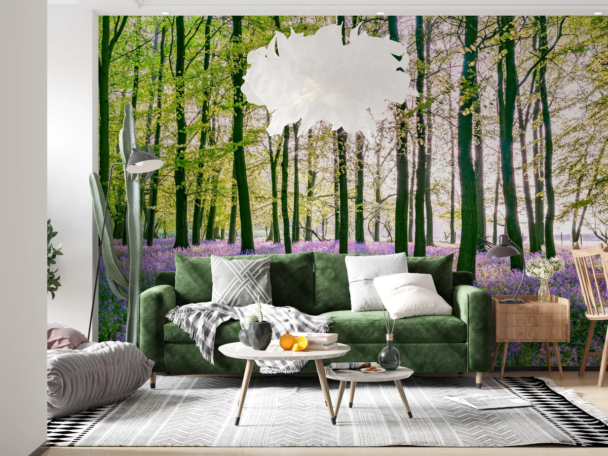 Spring Floral Forest Meadow Wall Mural