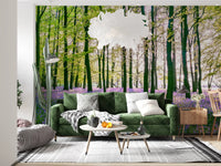 Spring Floral Forest Meadow Wall Mural