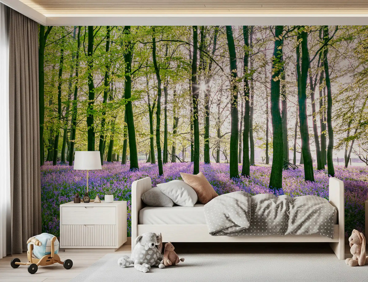 Spring Floral Forest Meadow Wall Mural