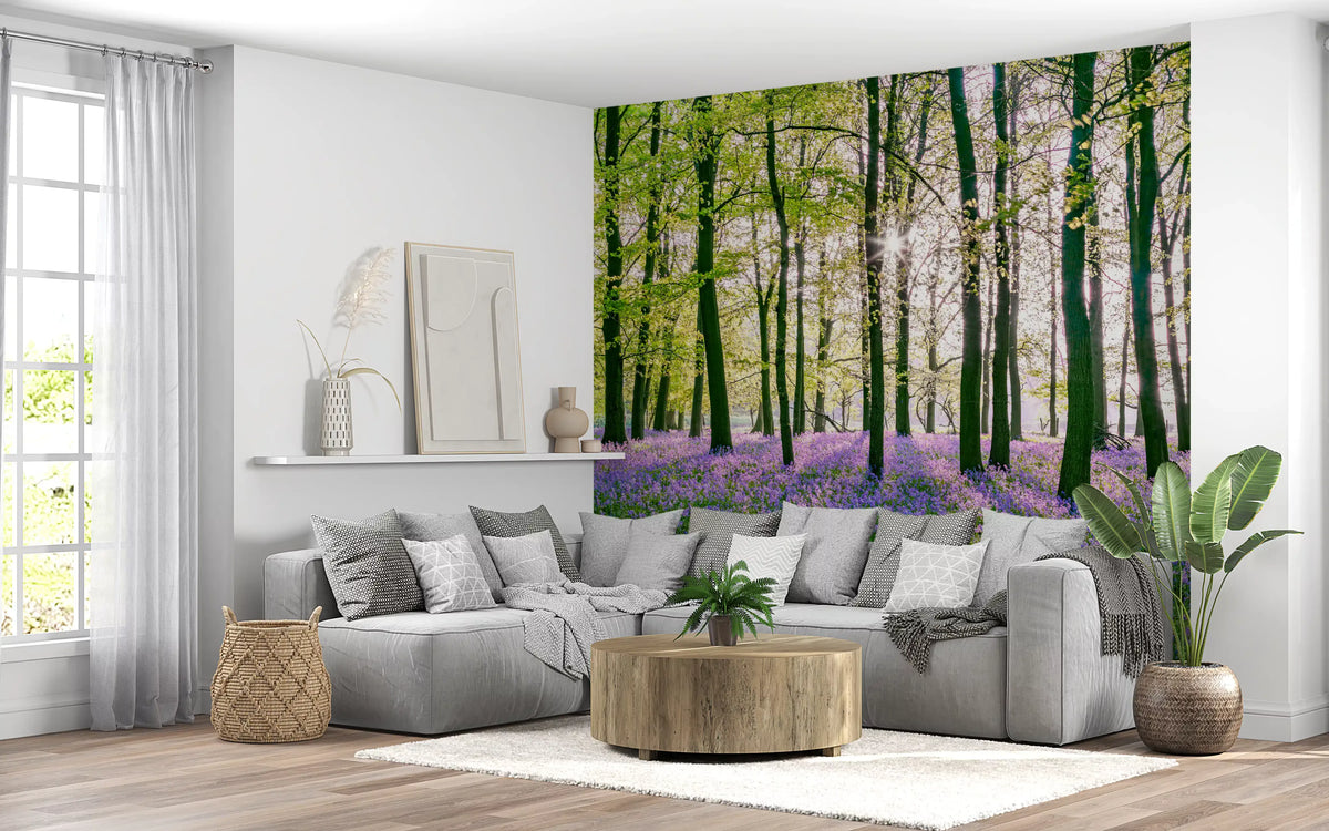 Spring Floral Forest Meadow Wall Mural