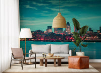 Thames River Metropolitan Dusk Wall Mural