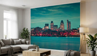 Thames River Metropolitan Dusk Wall Mural