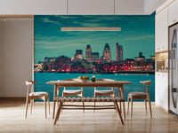 Thames River Metropolitan Dusk Wall Mural