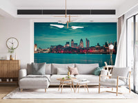 Thames River Metropolitan Dusk Wall Mural