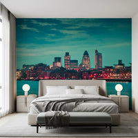 Thames River Metropolitan Dusk Wall Mural