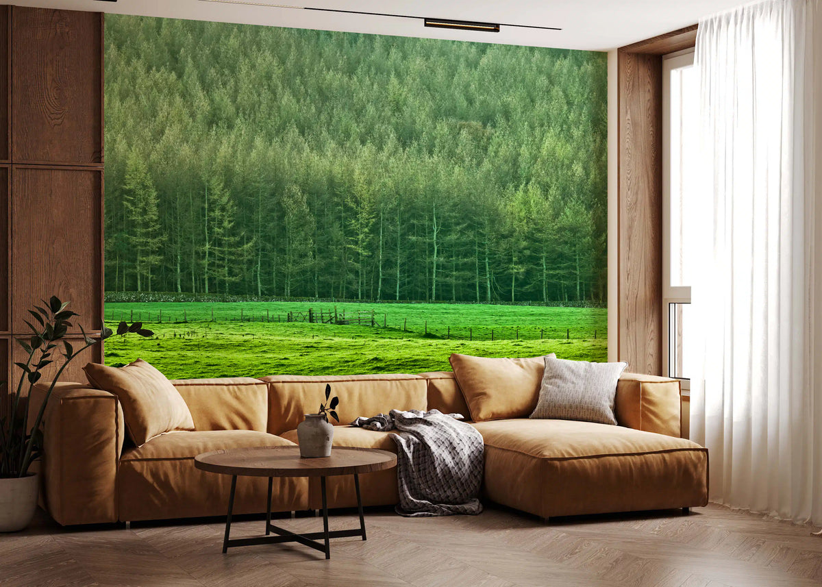 Verdant Woodland Valley Wall Mural