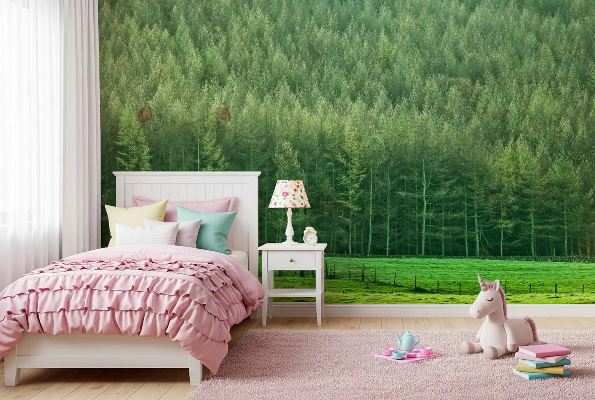 Verdant Woodland Valley Wall Mural