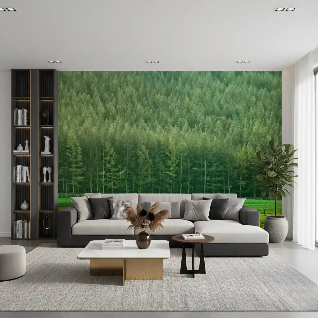 Verdant Woodland Valley Wall Mural