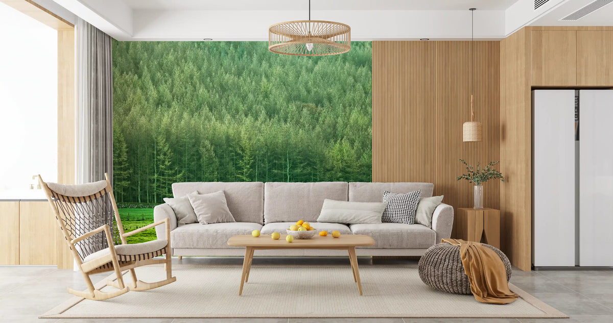 Verdant Woodland Valley Wall Mural
