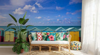 Summer Shoreline Architecture Wall Mural