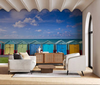 Summer Shoreline Architecture Wall Mural