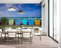 Summer Shoreline Architecture Wall Mural