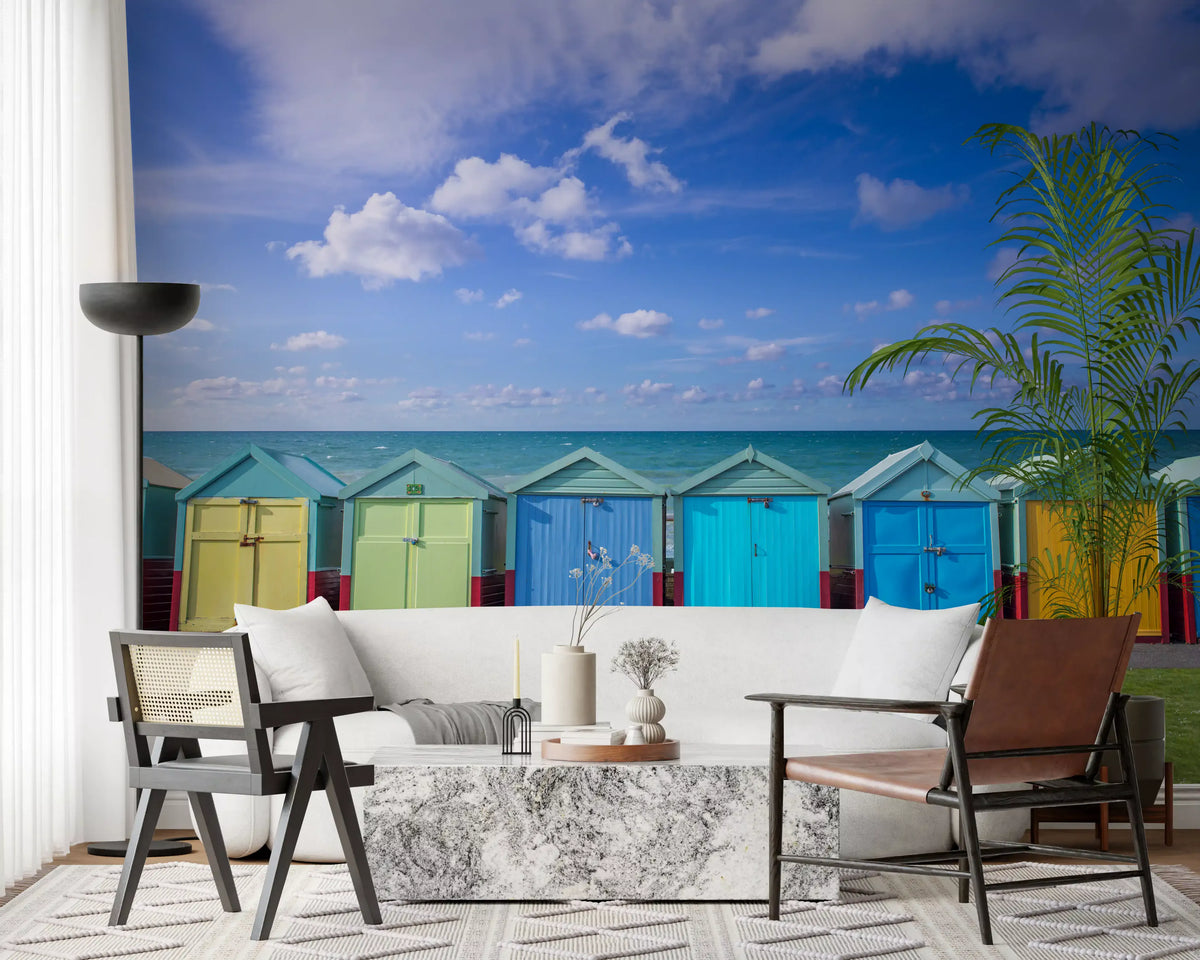 Summer Shoreline Architecture Wall Mural