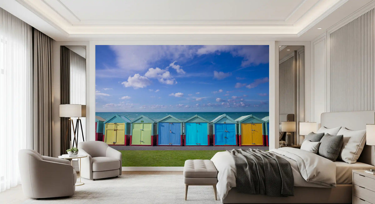 Summer Shoreline Architecture Wall Mural