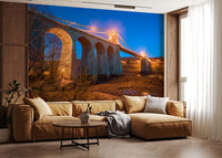 Evening Bridge Architectural Composition Wall Mural
