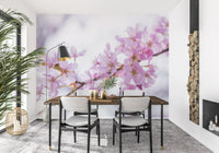Minimalist Spring Petal Study Wall Mural