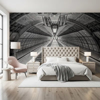 Geometric Transit Perspective Wall Mural