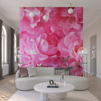 Macro Rose Petal Abstraction Wall Mural