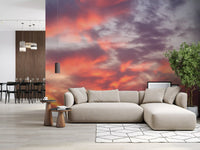 Abstract Evening Glow Wall Mural