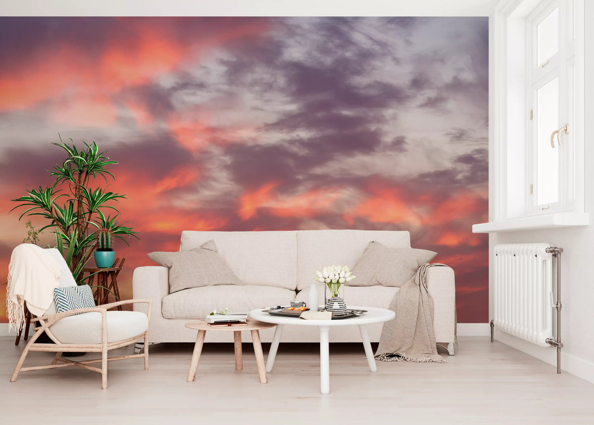 Abstract Evening Glow Wall Mural