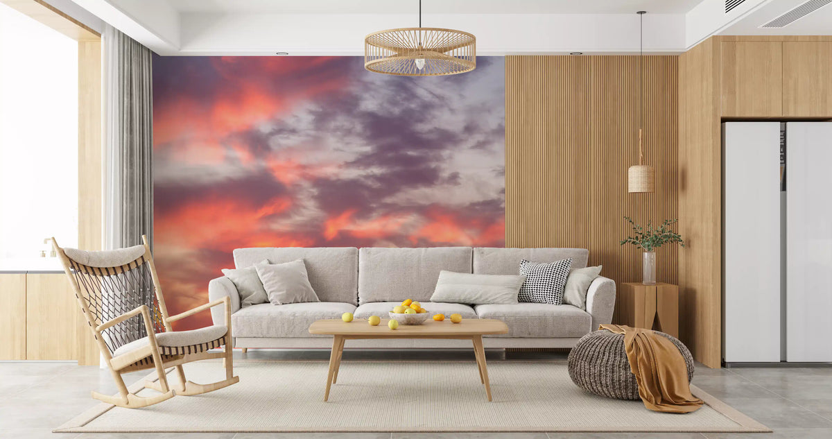 Abstract Evening Glow Wall Mural