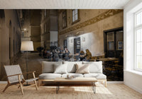 Historic Cobblestone Alleyway Wall Mural