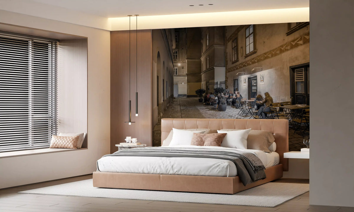 Historic Cobblestone Alleyway Wall Mural